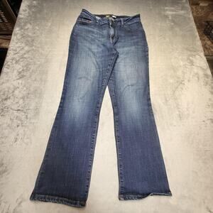 Lee Jeans Womens 14? Blue Bootcut Relaxed Fit Hidden Pockets Logo Denim